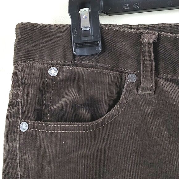 Talbot's Brown Corduroy Boot Cut Trouser Pants Size 10 - Picture 5 of 11